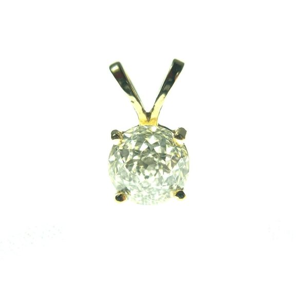 Modified Briolette Cut Diamond Solitaire Pendant 1ct - Picture 11 of 16